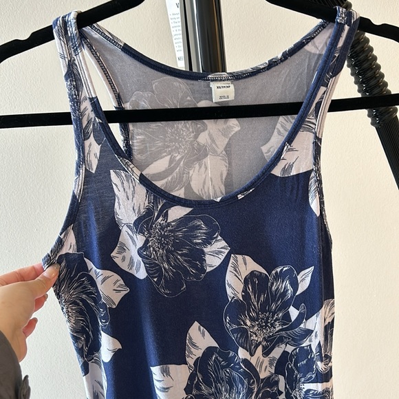 BEAUTIFUL NAVY MAXI DRESS - Picture 2 of 3